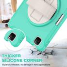 For iPad Air 11 2024 Spider Wheel Silicone Hybrid PC Tablet Case(Mint Green) - 2