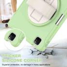 For iPad Air 11 2024 Spider Wheel Silicone Hybrid PC Tablet Case(Matcha Green) - 2