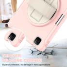 For iPad Air 11 2024 Spider Wheel Silicone Hybrid PC Tablet Case(Cherry Blossoms Pink) - 2