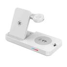 For Samsung Series 3 in 1 15W Earphones/Phones/Watch Fold Wireless Charger Stand(White) - 1