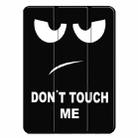 For iPad Pro 13 2024 Custer Painted 3-Fold Holder Smart Leather Tablet Case(Big Eyes ME) - 2