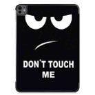 For iPad Pro 13 2024 Custer Painted 3-Fold Holder Smart Leather Tablet Case(Big Eyes ME) - 3