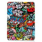 For iPad Air 13 2025 / 2024 Custer Painted 3-Fold Holder Smart Leather Tablet Case(Graffiti) - 2