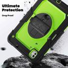 For iPad Pro 11 2024 Silicone + PC Tablet Protective Case(Yellow Green+Black) - 3