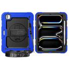 For iPad Pro 11 2024 Silicone + PC Tablet Protective Case(Black+Dark Blue) - 2
