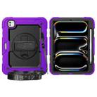 For iPad Pro 11 2024 Silicone + PC Tablet Protective Case(Purple+Black) - 2