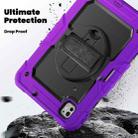 For iPad Pro 11 2024 Silicone + PC Tablet Protective Case(Purple+Black) - 3
