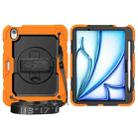 For iPad Air 11 2024 Silicone + PC Tablet Protective Case(Orange+Black) - 2