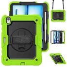 For iPad Air 11 2024 Silicone + PC Tablet Protective Case(Black+Yellow Green) - 1