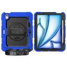 For iPad Air 11 2024 Silicone + PC Tablet Protective Case(Black+Dark Blue) - 2