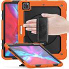 For iPad Pro 13 2024 Silicone + PC Tablet Protective Case(Orange+Black) - 1