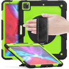 For iPad Pro 13 2024 Silicone + PC Tablet Protective Case(Yellow Green+Black) - 1