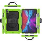 For iPad Pro 13 2024 Silicone + PC Tablet Protective Case(Black+Yellow Green) - 2