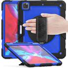 For iPad Pro 13 2024 Silicone + PC Tablet Protective Case(Dark Blue+Black) - 1