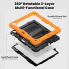 For iPad Air 13 2024 Silicone + PC Tablet Protective Case(Orange+Black) - 3