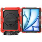 For iPad Air 13 2024 Silicone + PC Tablet Protective Case(Red+Black) - 2