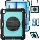 For iPad Air 13 2024 Silicone + PC Tablet Protective Case(Light Blue+Black) - 1