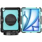 For iPad Air 13 2024 Silicone + PC Tablet Protective Case(Light Blue+Black) - 2