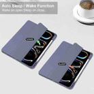 For iPad Pro 13 2024 Pure Color 3-fold Clear TPU Smart Leather Tablet Case(Lavender) - 2
