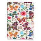 For iPad Air 11 2025 / 2024 Custer Painted 3-Fold Holder Smart Leather Tablet Case(Color Butterfly) - 2