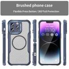 For iPhone 13 Pro Max Carbon Fiber Texture MagSafe Translucent Phone Case(Blue) - 2