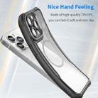 For iPhone 12 Carbon Fiber Texture MagSafe Translucent Phone Case(Black) - 3