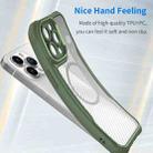 For iPhone 11 Pro Carbon Fiber Texture MagSafe Translucent Phone Case(Green) - 3