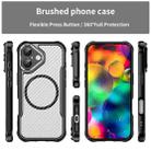 For iPhone 17 Carbon Fiber Texture MagSafe Translucent Phone Case(Black) - 2