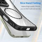 For iPhone 17 Carbon Fiber Texture MagSafe Translucent Phone Case(Black) - 3