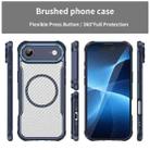 For  iPhone 17 Air Carbon Fiber Texture MagSafe Translucent Phone Case(Blue) - 3