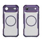 For  iPhone 17 Air Carbon Fiber Texture MagSafe Translucent Phone Case(Purple) - 2
