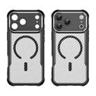 For iPhone 17 Pro Max Carbon Fiber Texture MagSafe Translucent Phone Case(Black) - 2