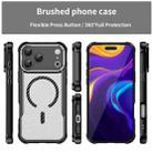 For iPhone 17 Pro Max Carbon Fiber Texture MagSafe Translucent Phone Case(Black) - 3