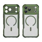 For iPhone 17 Pro Max Carbon Fiber Texture MagSafe Translucent Phone Case(Green) - 2