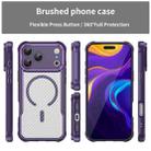 For iPhone 17 Pro Max Carbon Fiber Texture MagSafe Translucent Phone Case(Purple) - 3