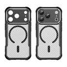 For iPhone 17 Pro Carbon Fiber Texture MagSafe Translucent Phone Case(Black) - 2