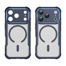 For iPhone 17 Pro Carbon Fiber Texture MagSafe Translucent Phone Case(Blue) - 2