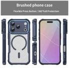 For iPhone 17 Pro Carbon Fiber Texture MagSafe Translucent Phone Case(Blue) - 3
