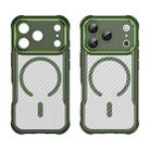 For iPhone 17 Pro Carbon Fiber Texture MagSafe Translucent Phone Case(Green) - 2