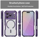 For iPhone 17 Pro Carbon Fiber Texture MagSafe Translucent Phone Case(Purple) - 3