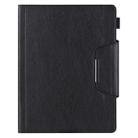 For iPad Pro 11 2024 Solid Color Metal Buckle Leather Smart Tablet Case(Black) - 2