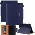 For iPad Pro 11 2024 Solid Color Metal Buckle Leather Smart Tablet Case(Royal Blue) - 1