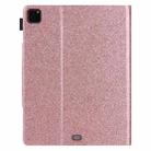 For iPad Pro 11 2024 Glitter Metal Buckle Leather Smart Tablet Case(Rose Gold) - 3
