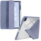 For Huawei MatePad Air 11.5 2023 Clear Acrylic Deformation Leather Tablet Case(Lavender Purple) - 1