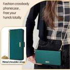 For Itel P55+ 4G Crossbody Chain Leather Phone Case(Green) - 2