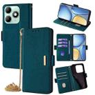 For Itel A90 4G Crossbody Chain Leather Phone Case(Green) - 1