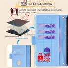 For Tecno Pova 6 5G Crossbody Chain Leather Phone Case(Blue) - 3