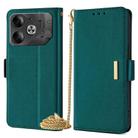For Tecno Pova 6 5G Crossbody Chain Leather Phone Case(Green) - 1