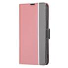 For Google Pixel 8a Twill Texture Side Button Leather Phone Case(Pink) - 2