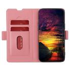 For Google Pixel 8a Twill Texture Side Button Leather Phone Case(Pink) - 3